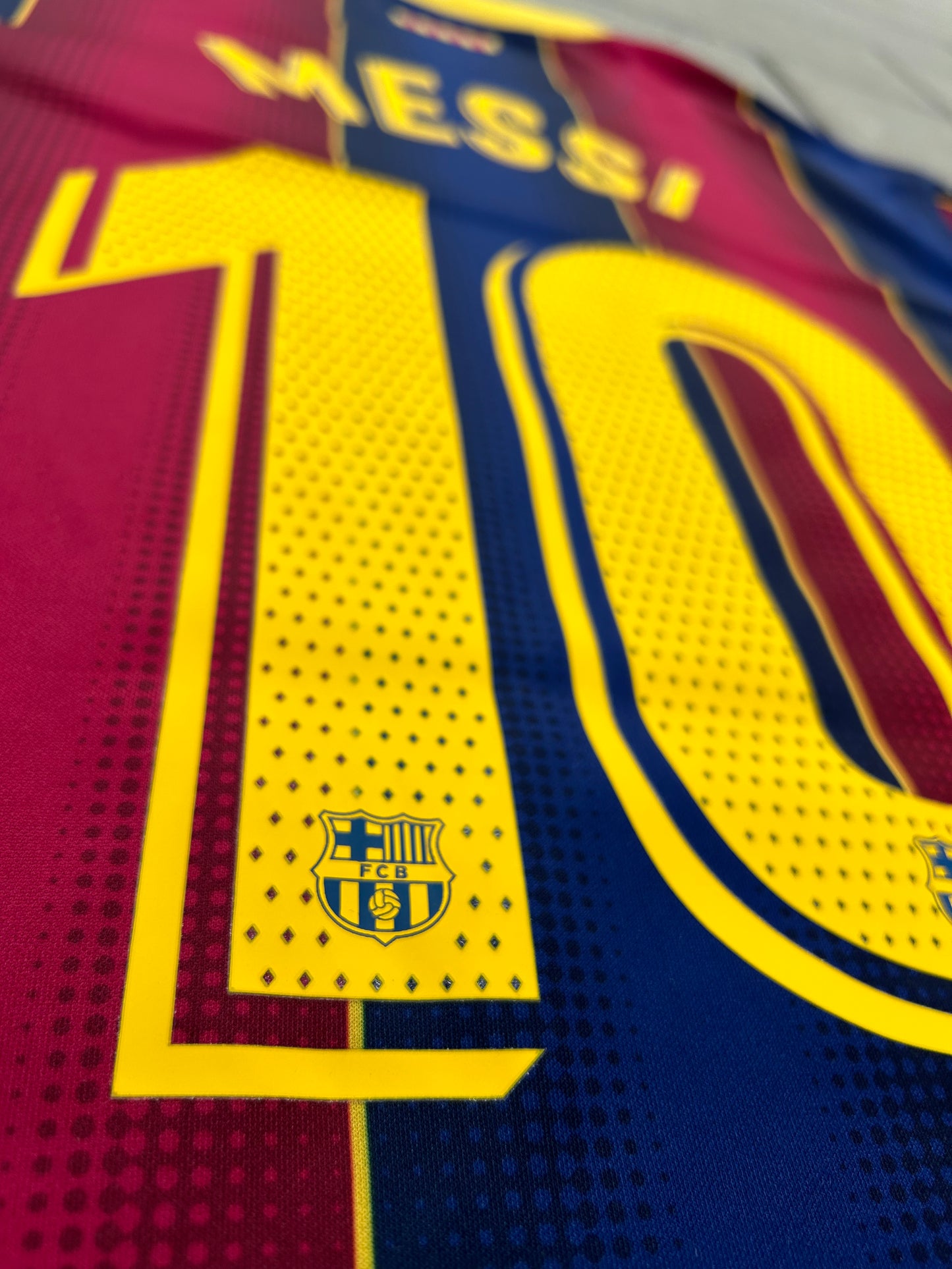 Barcelona 2020/21 Authentic Home Shirt Messi #10 Size XL 9