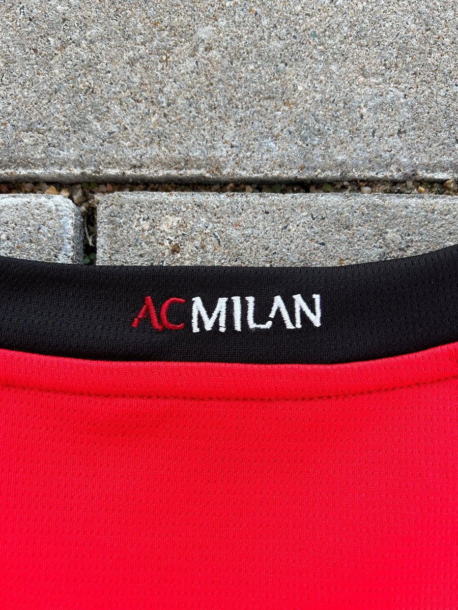 AC Milan 2023/24 Authentic Home Shirt L/S Size M - Shorty Football Shirts