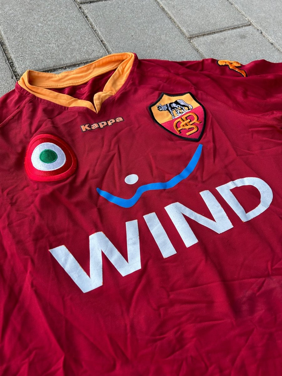 AS Roma 2007/08 Original Home Shirt Size XL - Shorty Football Shirts