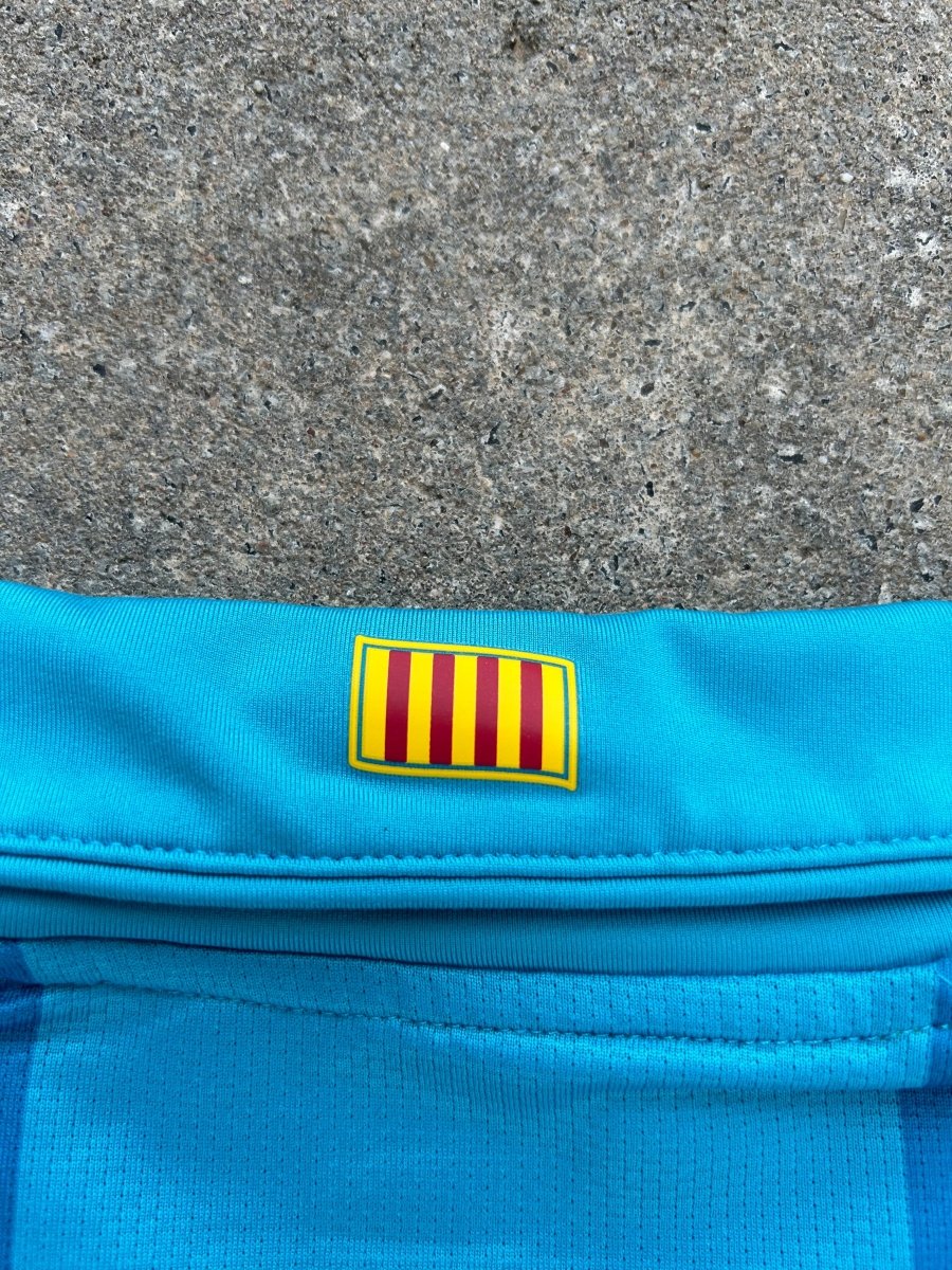 Barcelona 2007/08 Original Away Shirt Size L KIDS - Shorty Football Shirts