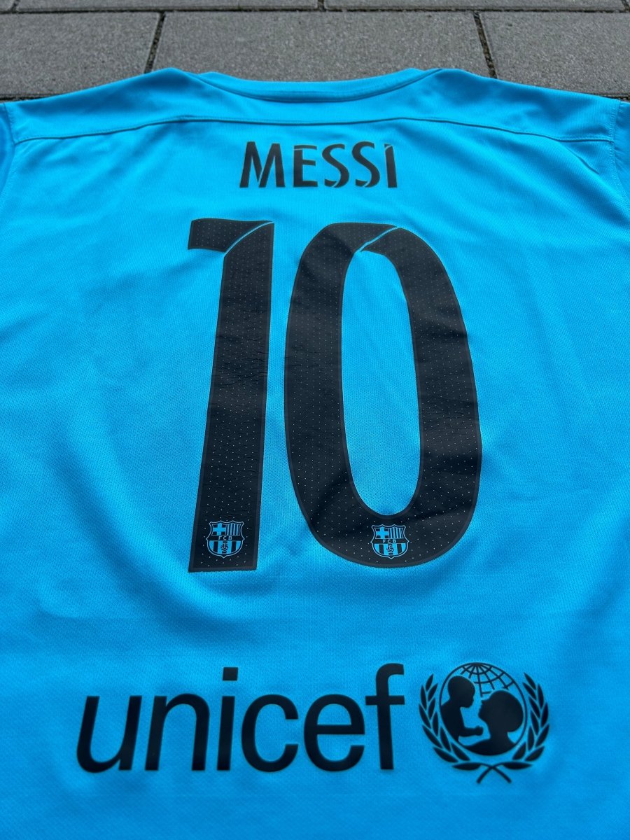Barcelona 2015/16 Original Third Shirt Messi 10 Size XL - Shorty Football Shirts