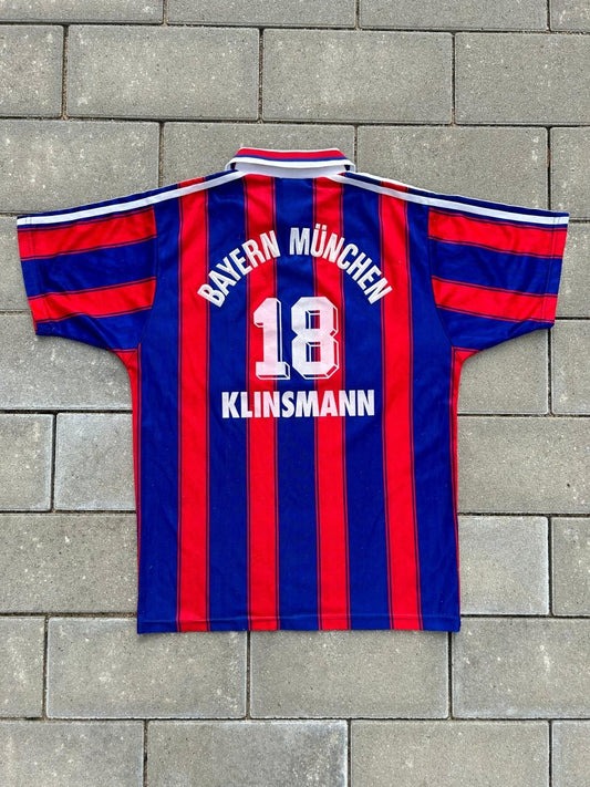 Bayern München 1995/97 Authentic Home Shirt Klinsmann 18 Size XS - Shorty Football Shirts