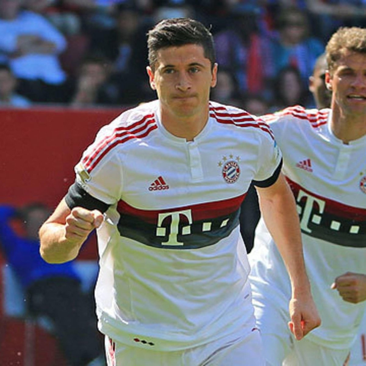 Bayern München 2015/16 Original Away Shirt Lewandowski 9 Size XXL - Shorty Football Shirts