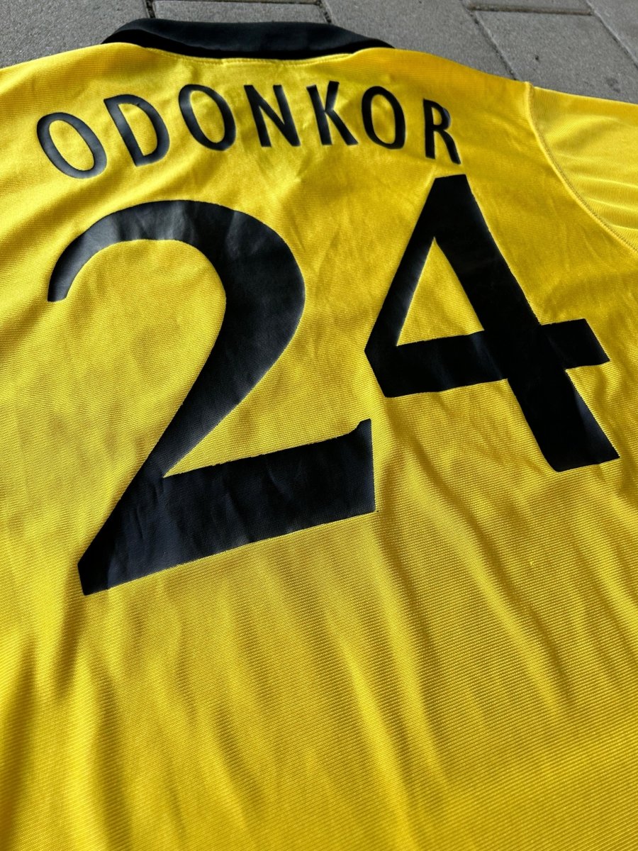 Borussia Dortmund 2003/04 Authentic Euro Home Shirt Odonkor 24 Size M - Shorty Football Shirts