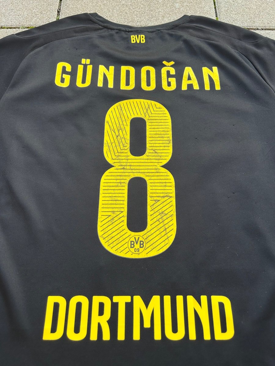 Borussia Dortmund 2014/15 Original Away Shirt Gündoğan 8 Size L - Shorty Football Shirts