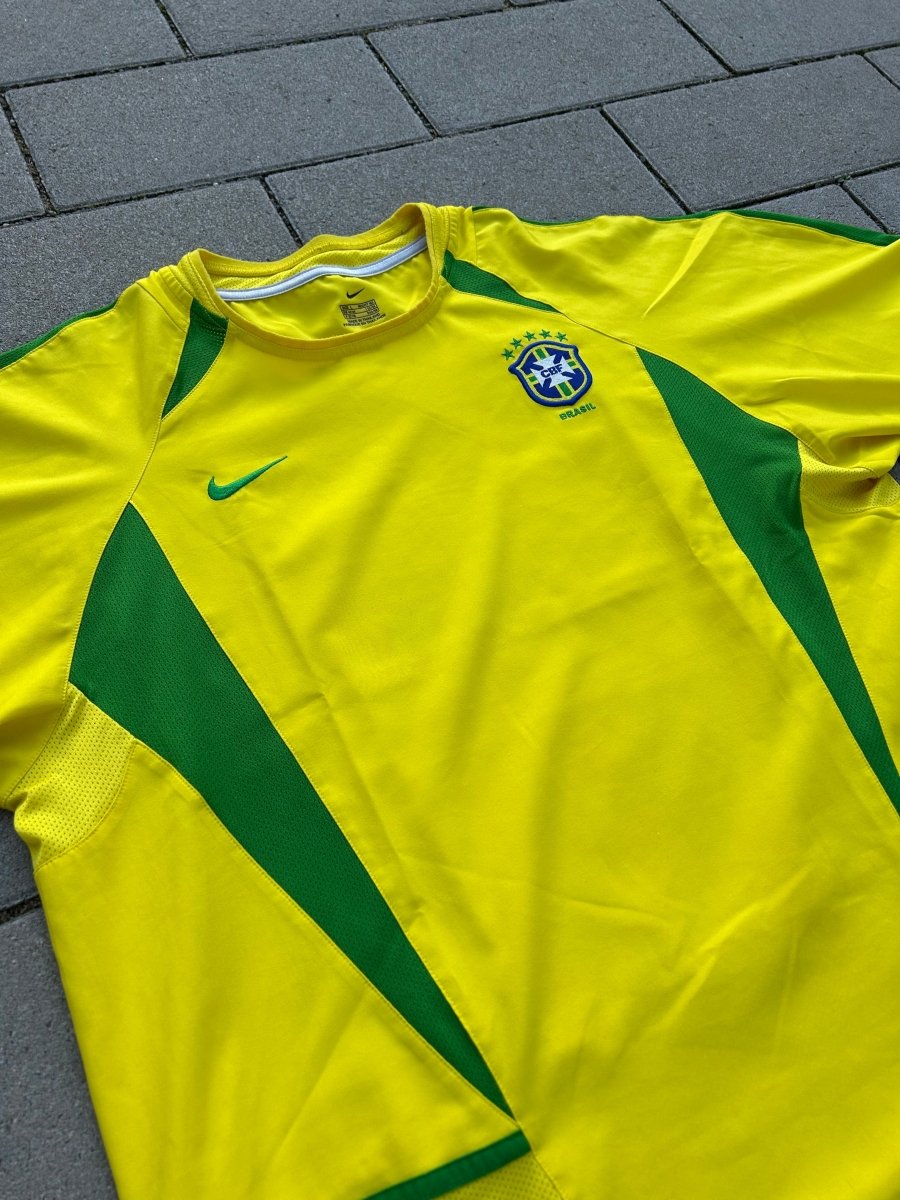 Brazil 2002/04 Original Home Shirt Size L - Shorty Football Shirts
