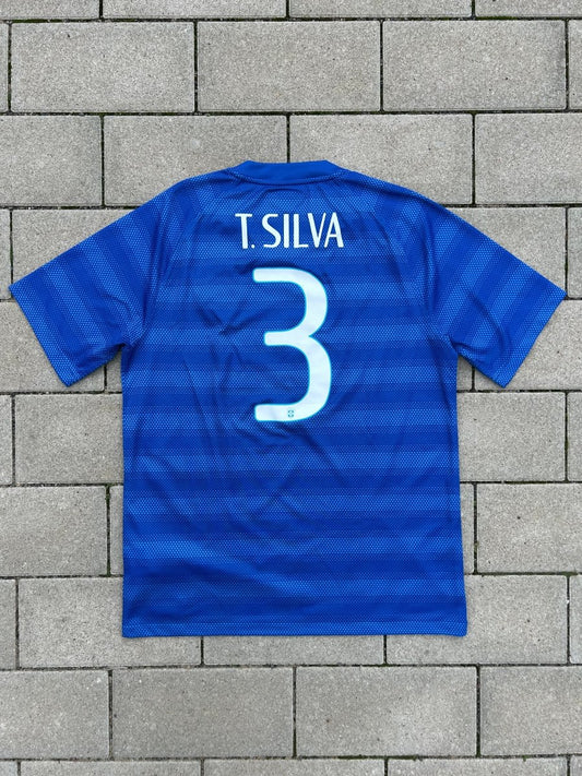 Brazil 2014/15 Original Away Shirt T. Silva 3 Size L - Shorty Football Shirts
