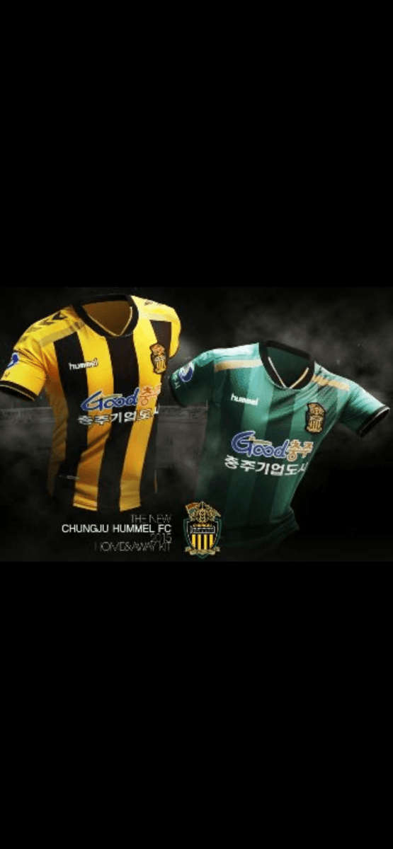 Chungju Hummel FC 2015/16 Authentic Home Shirt Size L - Shorty Football Shirts