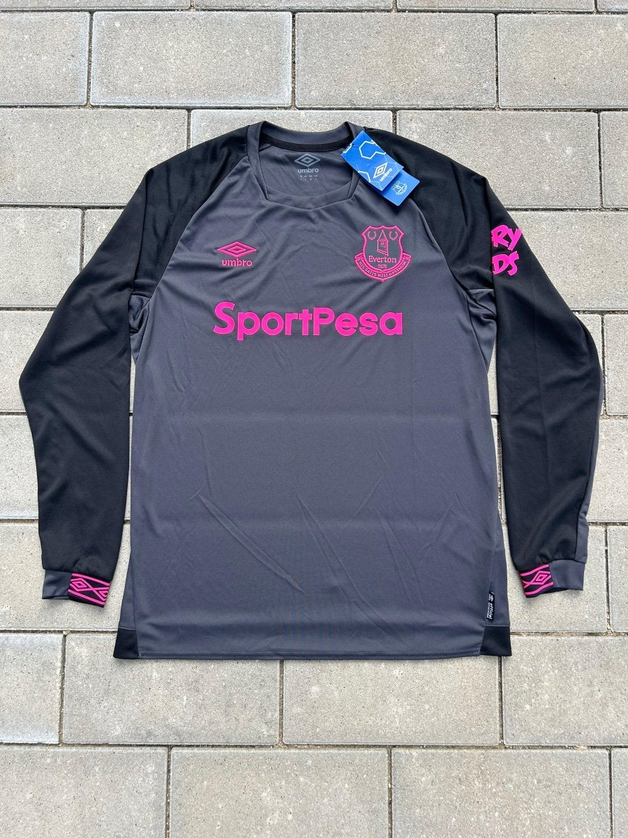 Everton 2018/19 Authentic Away Shirt L/S Size S - Shorty Football Shirts