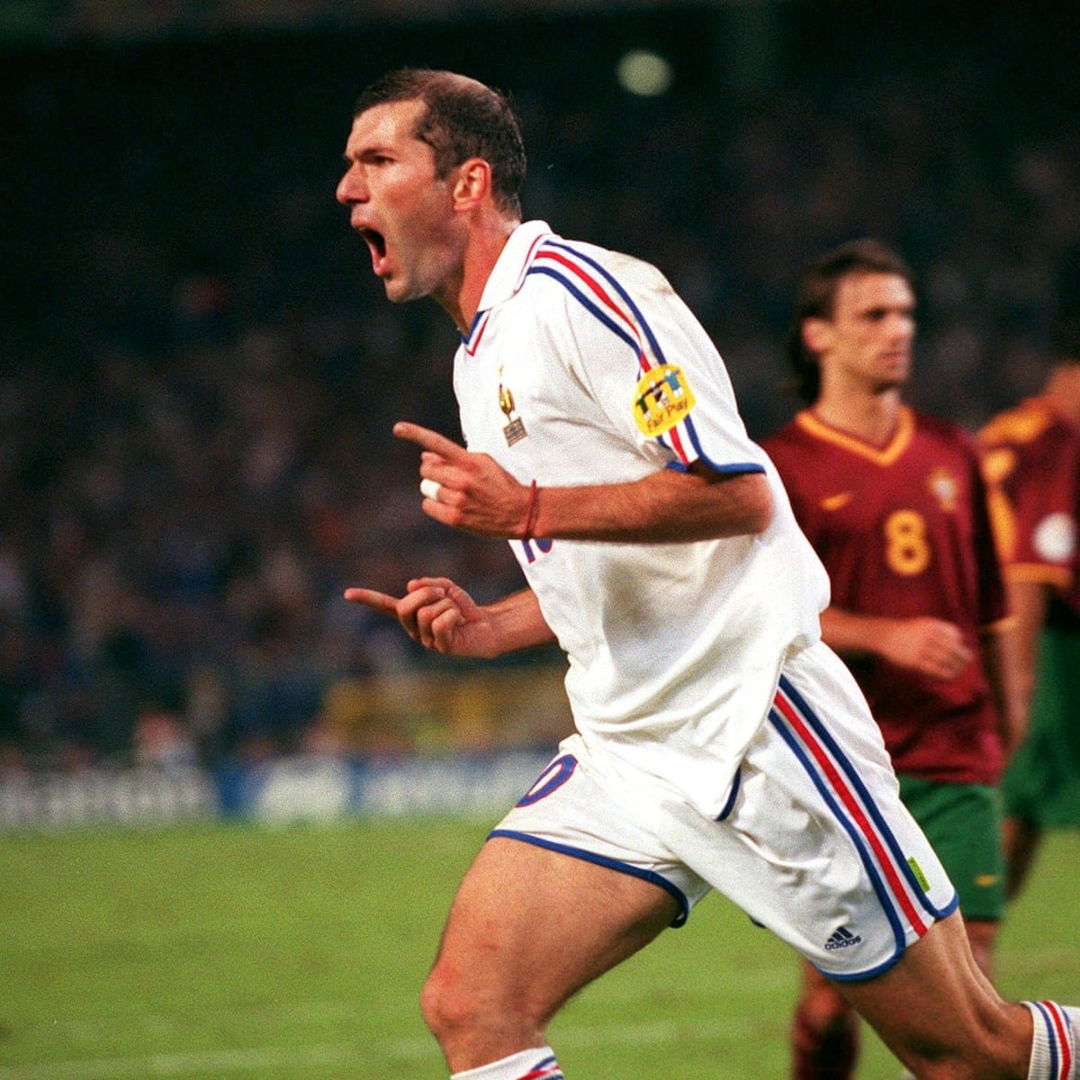 France 2000/02 Original Away Shirt Zidane 10 Size XL - Shorty Football Shirts