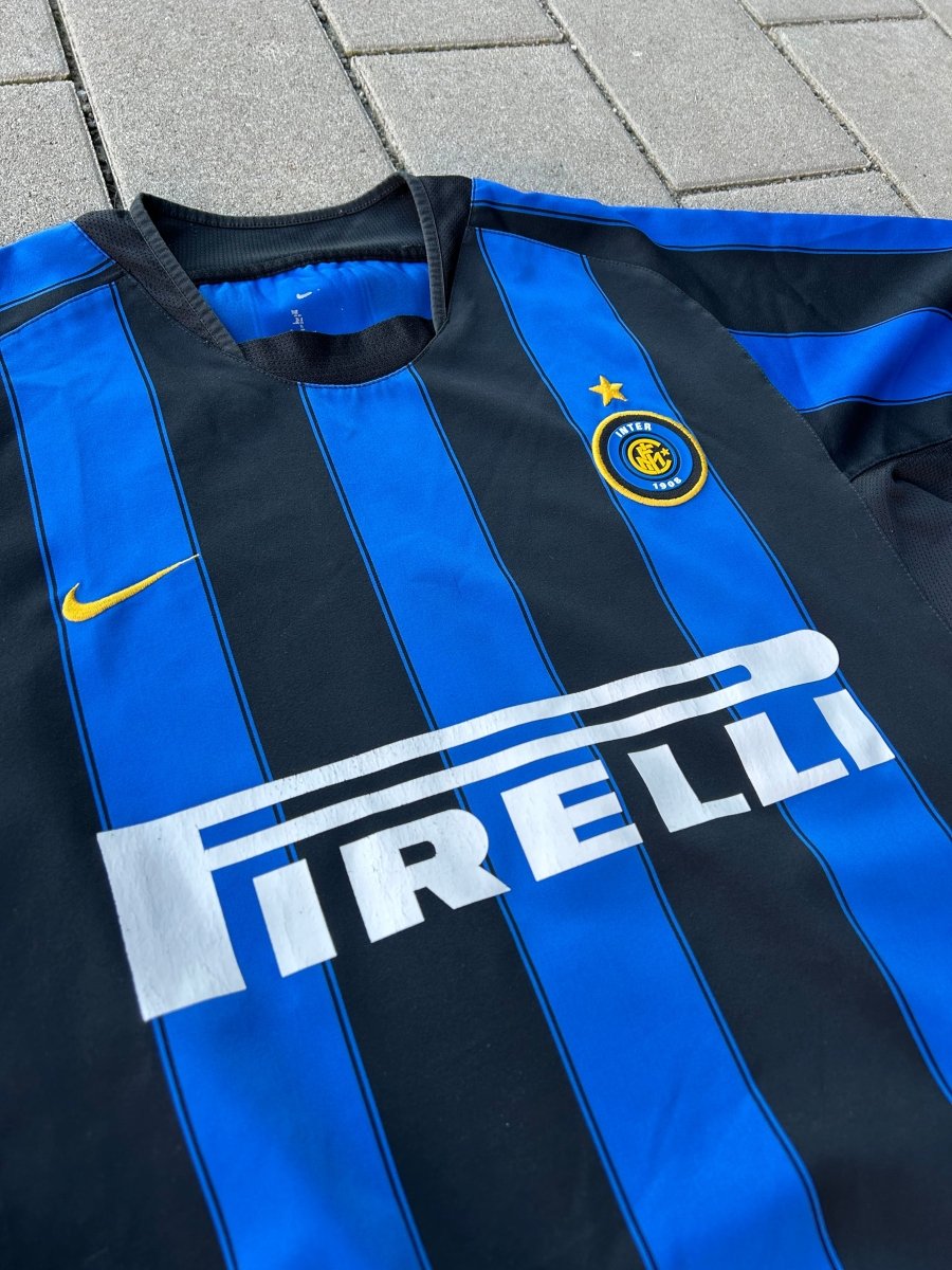 Inter Milan 2003/04 Original Home Shirt J. Zanetti 4 Size XS/S - Shorty Football Shirts