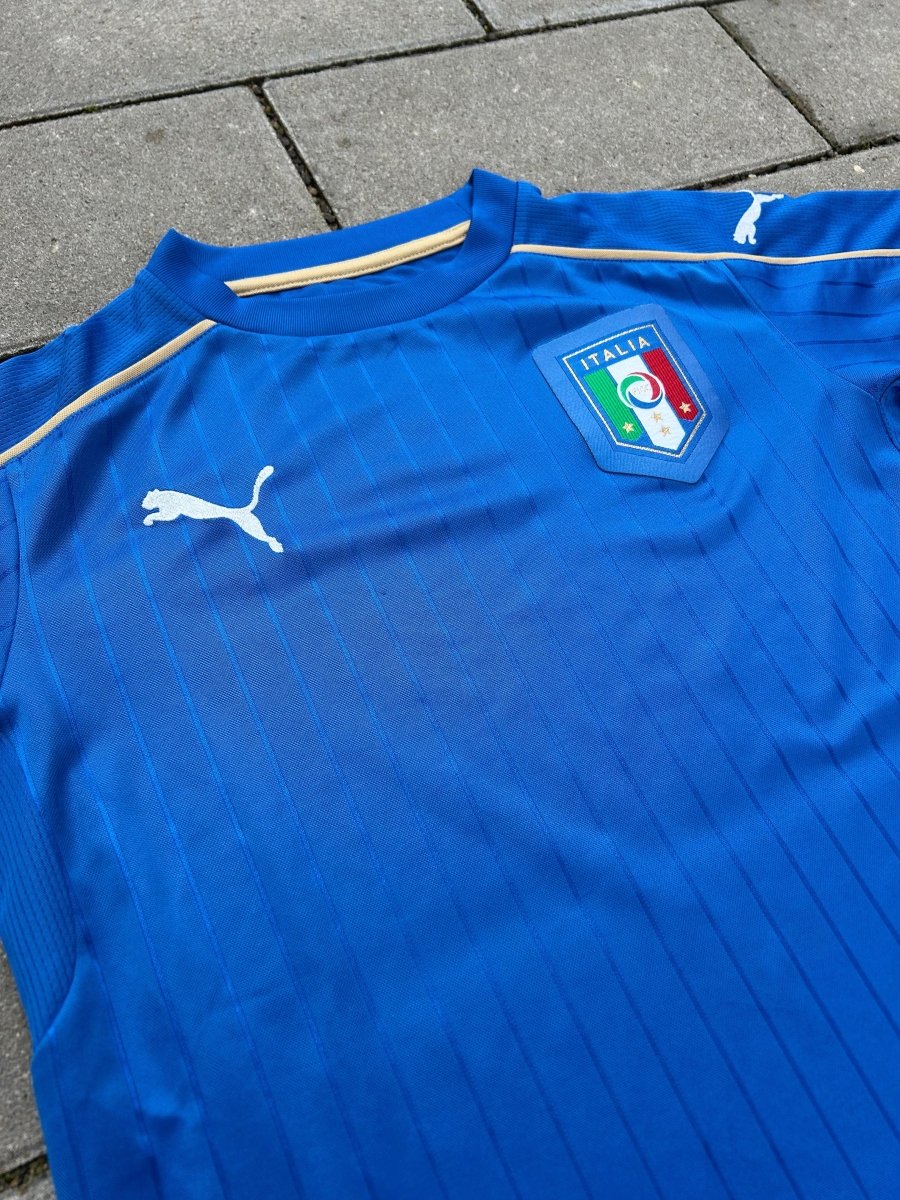 Italy 2016/17 Original Home Shirt 13 - 14YRS Kids - Shorty Football Shirts