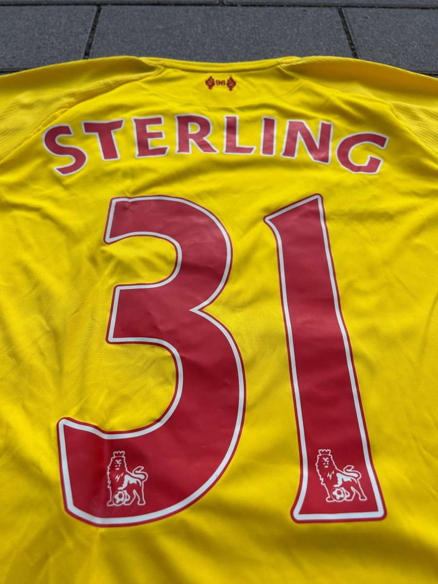 Liverpool 2014/15 Original Away Shirt Sterling 31 Size L - Shorty Football Shirts