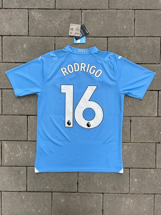 Manchester City 2023/24 Original Home Shirt Rodrigo 16 Size M - Shorty Football Shirts