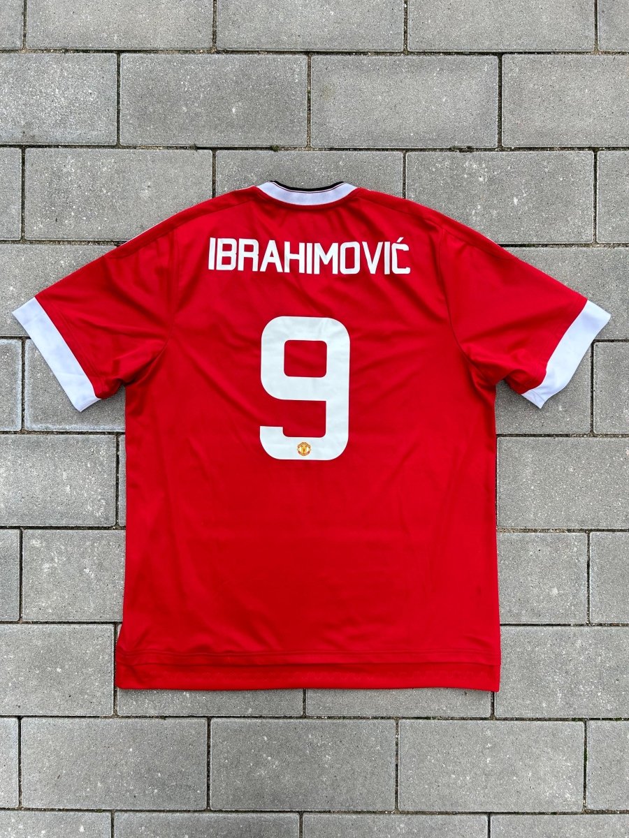 Manchester United 2015/16 Original Home Shirt Ibrahimovic 9 Size XL - Shorty Football Shirts