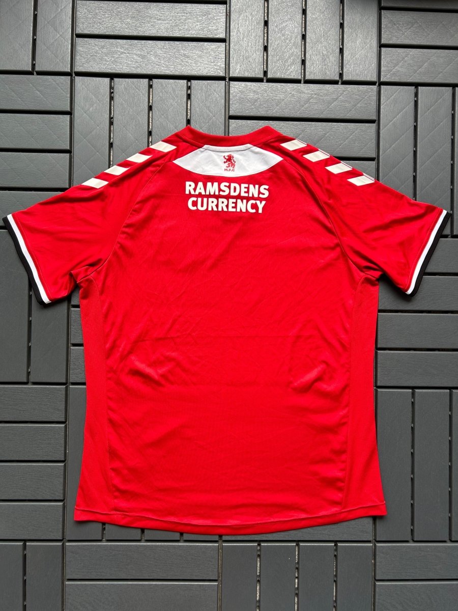 Middlesbrough 2019/20 Authentic Home Shirt Size M - Shorty Football Shirts