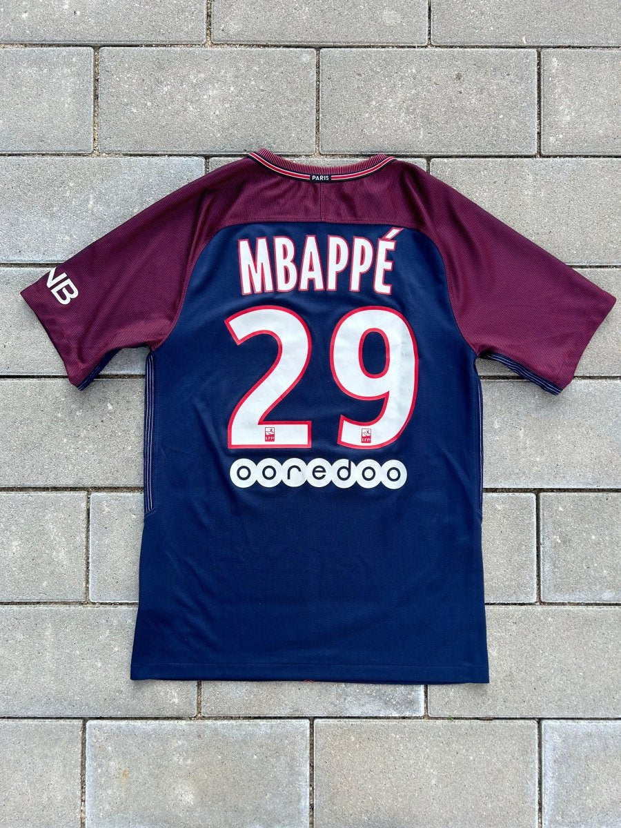 PSG 2017/18 Authentic Home Shirt Mbappe 29 Size S - Shorty Football Shirts