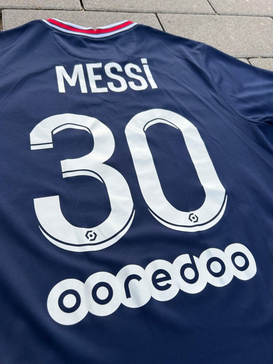 PSG 2021/22 Original Home Shirt Messi 30 Size M - Shorty Football Shirts