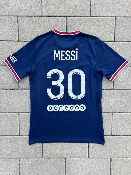 PSG 2021/22 Original Home Shirt Messi 30 Size S - Shorty Football Shirts