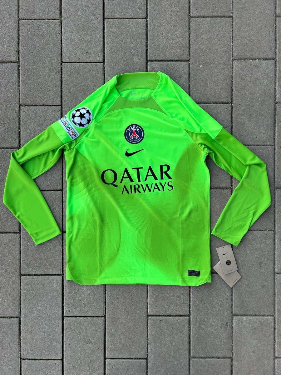 PSG 2022/23 Original GK UCL Shirt Donnarumma 99 Size XL - Shorty Football Shirts