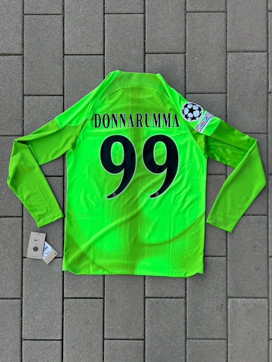 PSG 2022/23 Original GK UCL Shirt Donnarumma 99 Size XL - Shorty Football Shirts