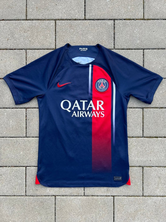 PSG 2023/24 Original Home Shirt Dembélé 10 Size S - Shorty Football Shirts