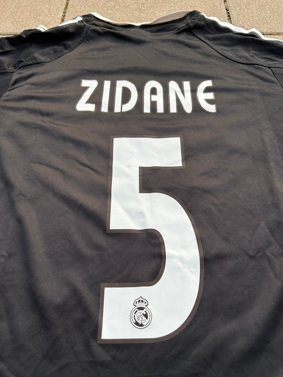 Real Madrid 2004/05 Original Away Shirt Zidane 5 Size L - Shorty Football Shirts