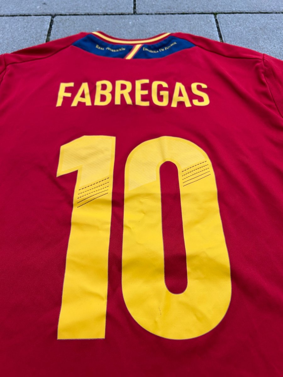 Spain 2012/13 Original Home Shirt Fàbregas 10 Size L - Shorty Football Shirts