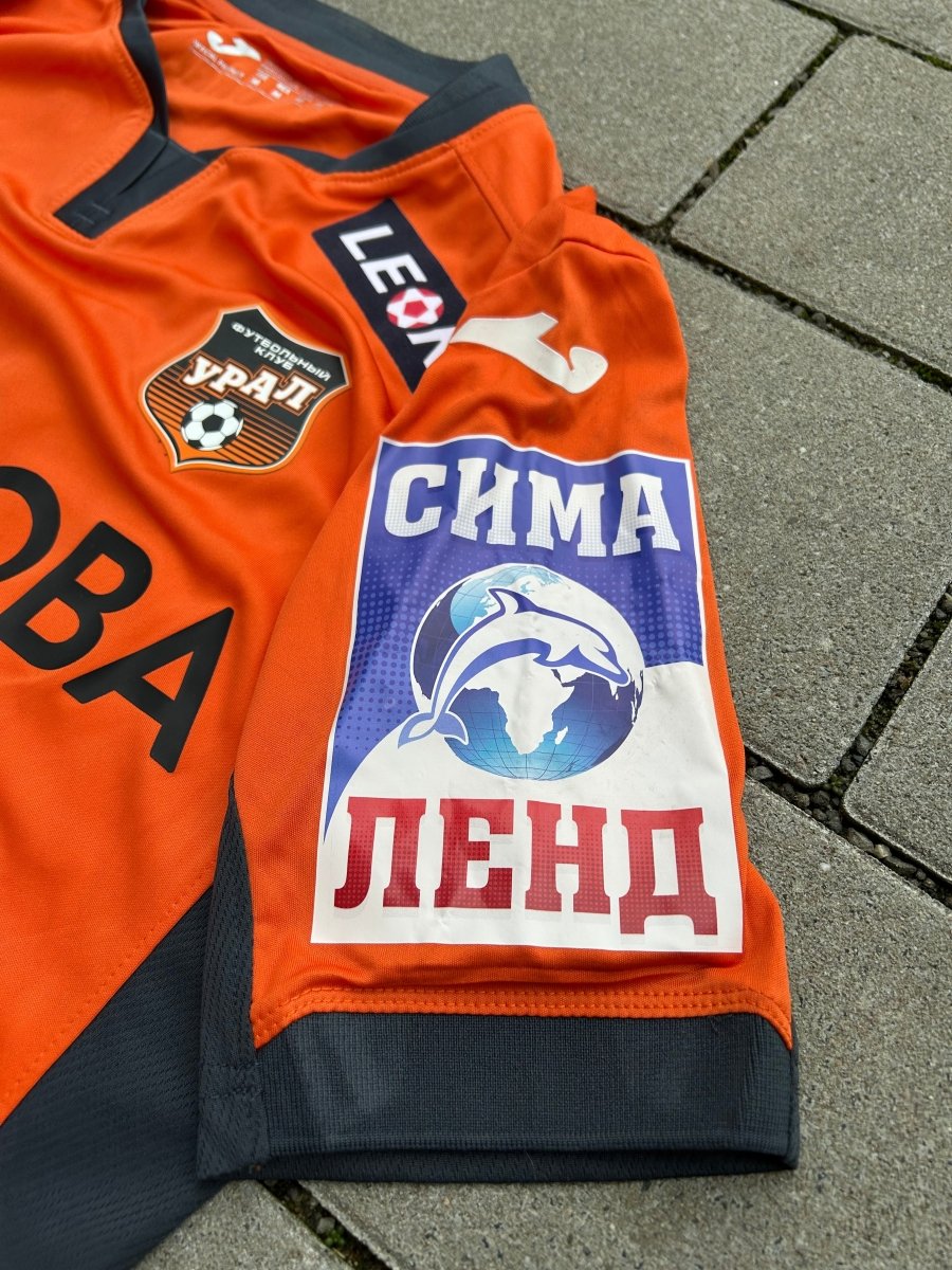 Ural Yekaterinburg 2017/18 Match Worn Original Home Shirt Emeljanov 92 Size M - Shorty Football Shirts