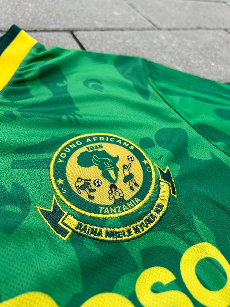 Young Africans SC 2021/22 Original Player Issue Home Shirt Size L - Shorty Football Shirts