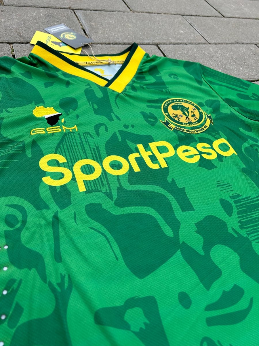Young Africans SC 2021/22 Original Player Issue Home Shirt Size L - Shorty Football Shirts