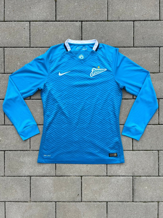 Zenit St. Petersburg 2015/16 Original Player Issue Home Shirt L/S Size M - Shorty Football Shirts