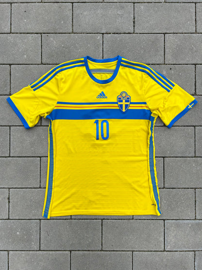 Sweden 2014/15 Original Home Shirt Ibrahimovic #10 Size XL