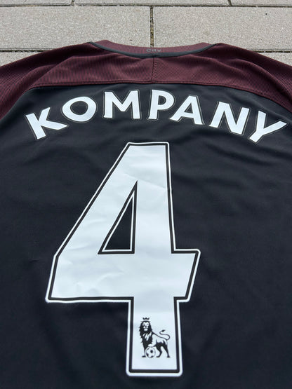 Manchester City 2016/17 Original Away Shirt Kompany #4 Size L