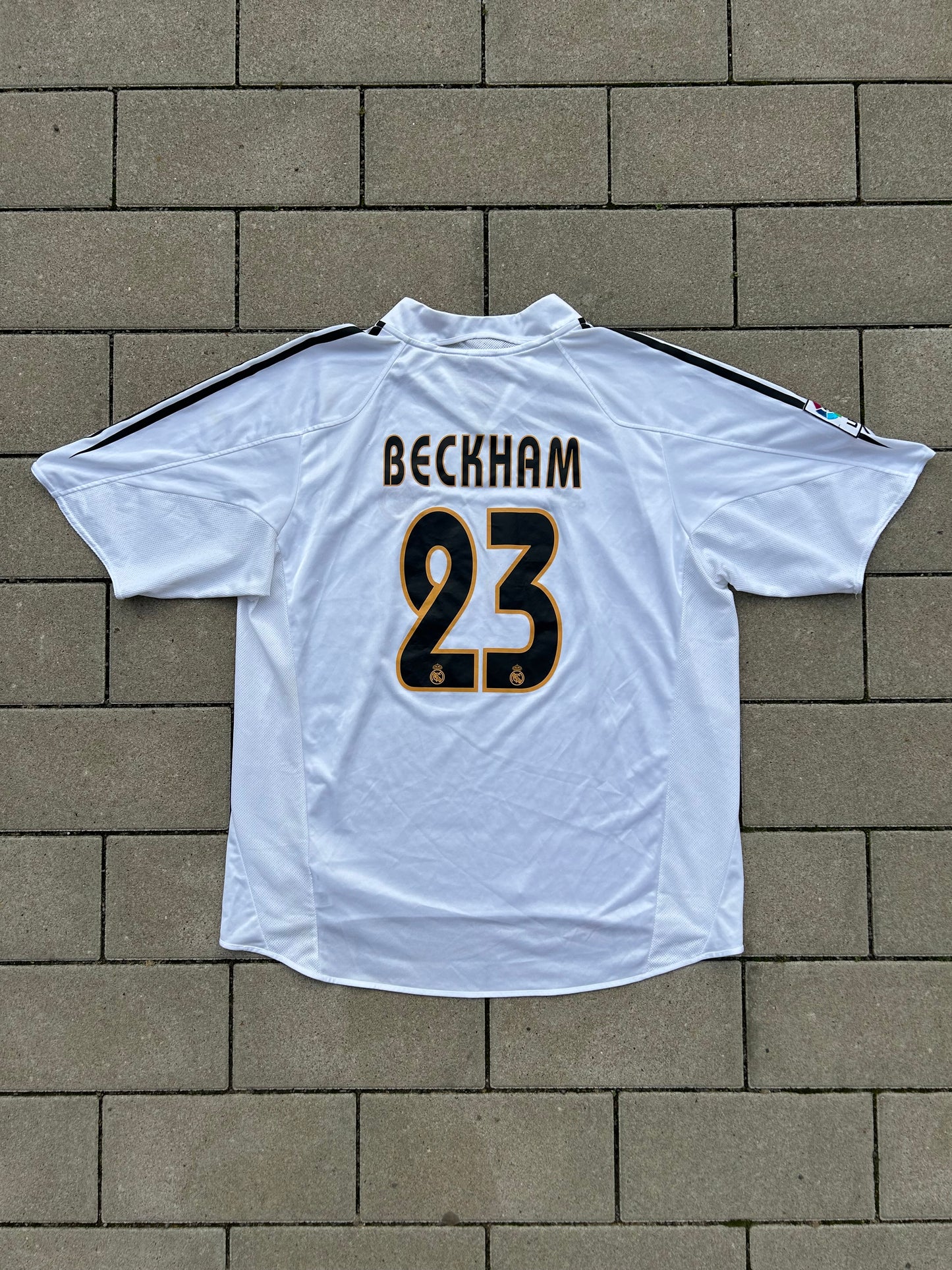 Real Madrid 2004/05 Original Home Shirt Beckham #23 Size XL