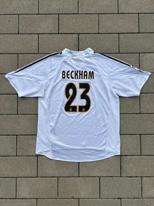 Real Madrid 2004/05 Original Home Shirt Beckham #23 Size XL