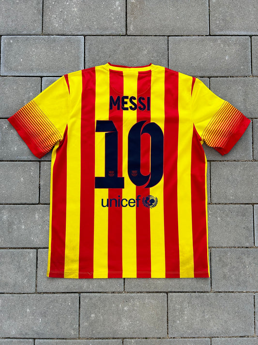 Barcelona 2013/14 Authentic Away Shirt Messi #10 Size L