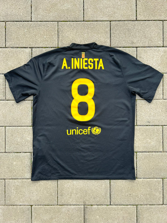 Barcelona 2011/12 Original Away Shirt Iniesta #8 Size XL