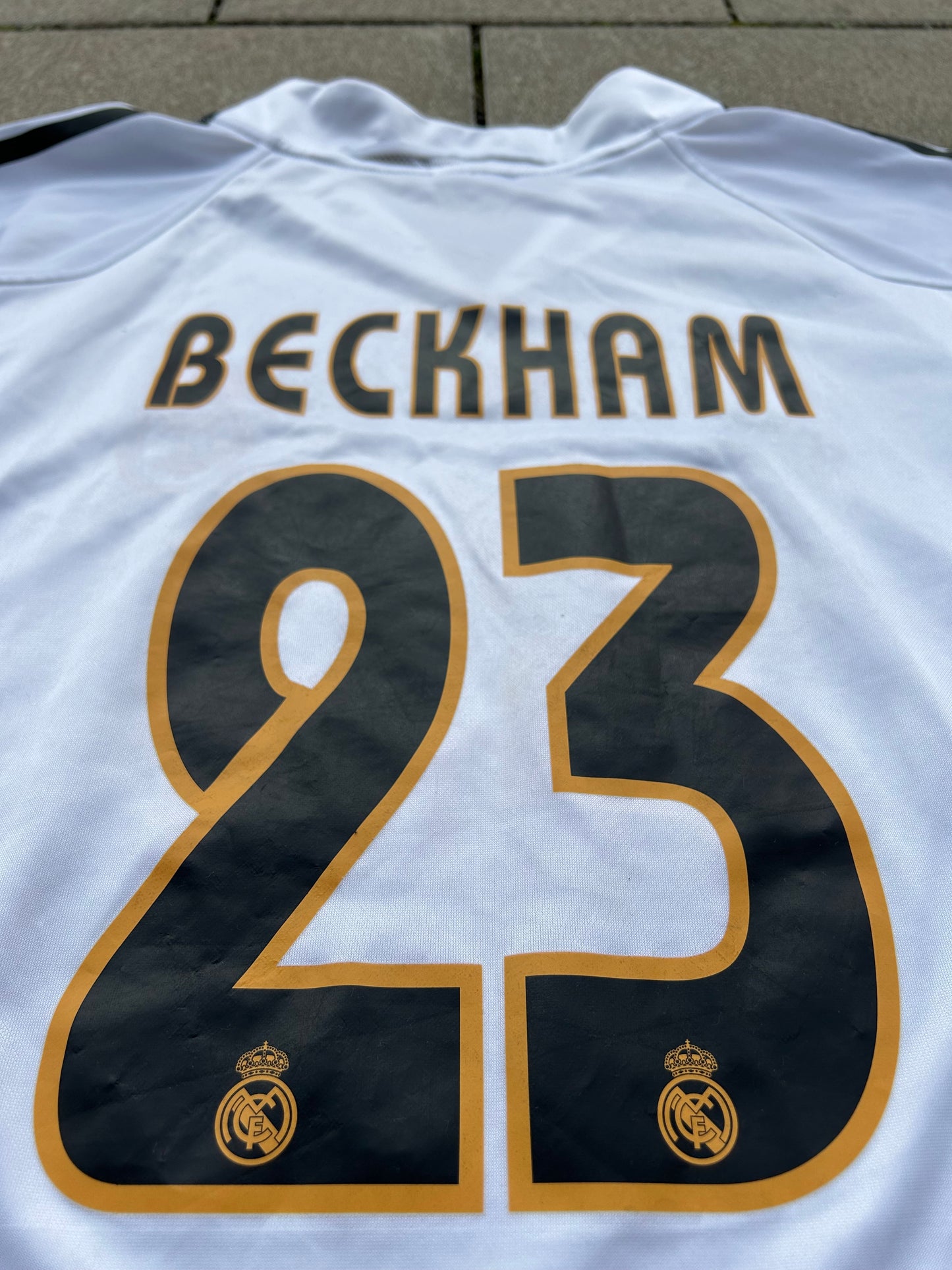Real Madrid 2004/05 Original Home Shirt Beckham #23 Size XL
