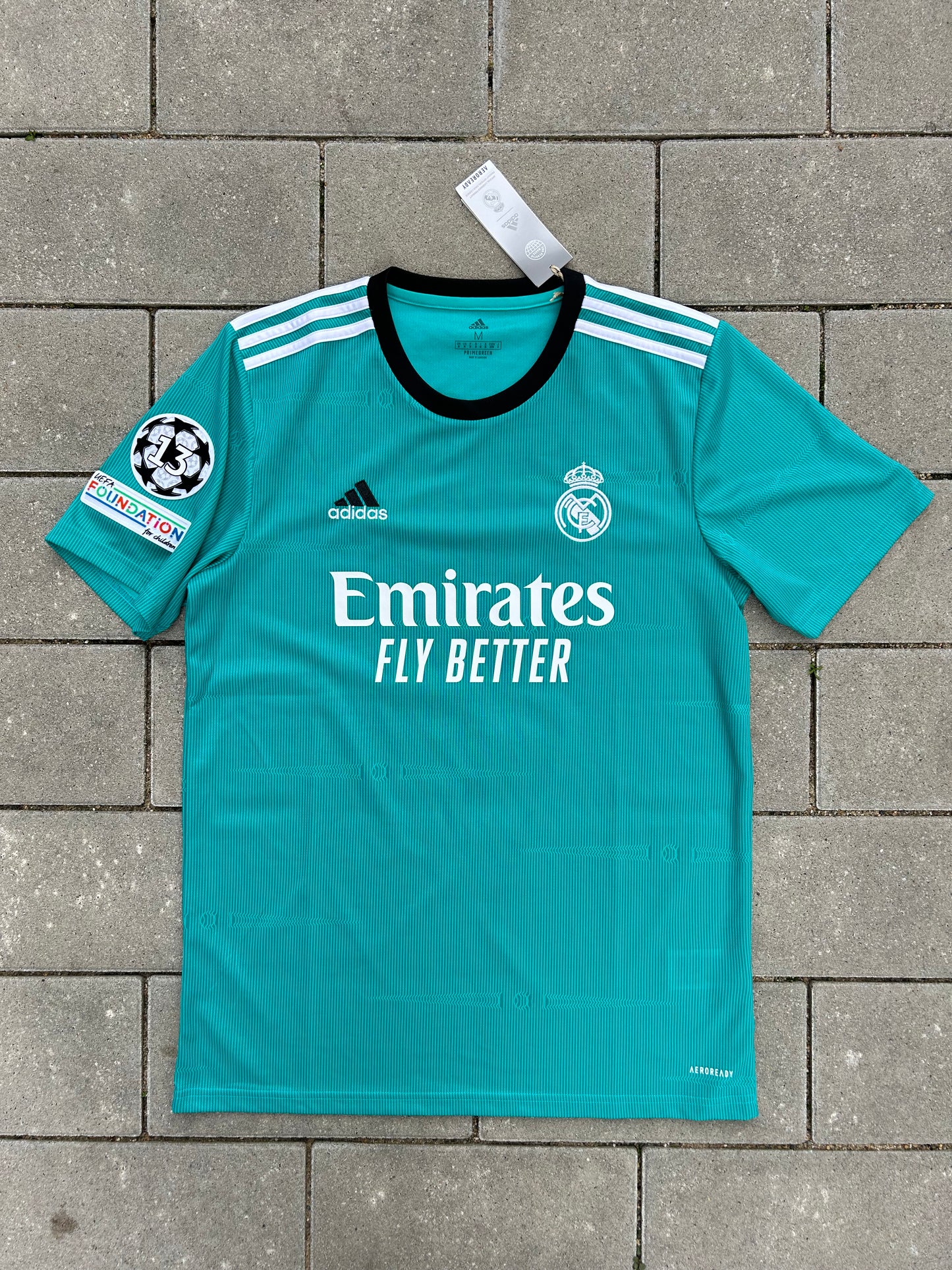 Real Madrid 2021/22 Original Third Shirt Benzema #9 Size M