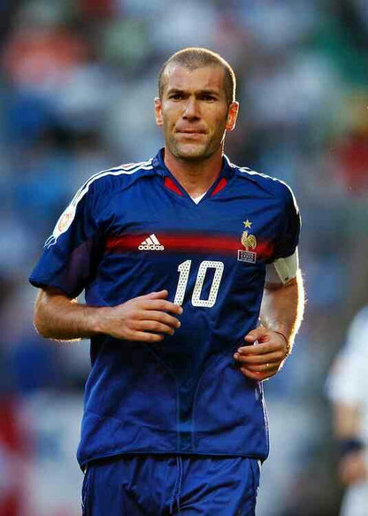 France 2004/06 Original Home Shirt Zidane #10 Size XL