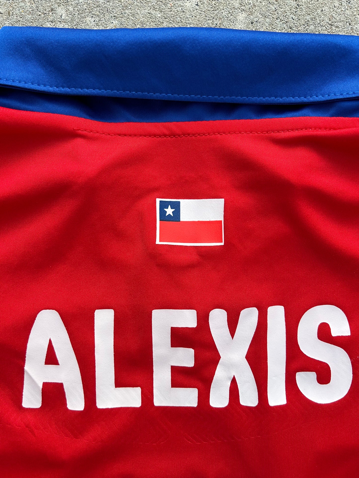 Chile 2014/15 Authentic Home Shirt Alexis Sánchez #7 Size L