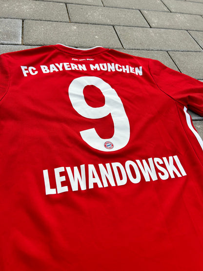 Bayern München 2020/21 Authentic Home Shirt Lewandowski #9 Size S