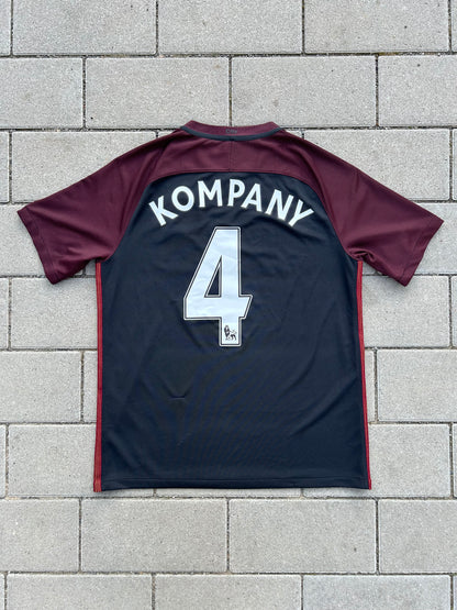 Manchester City 2016/17 Original Away Shirt Kompany #4 Size L