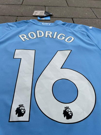 Manchester City 2023/24 Original Home Shirt Rodrigo #16 Size M