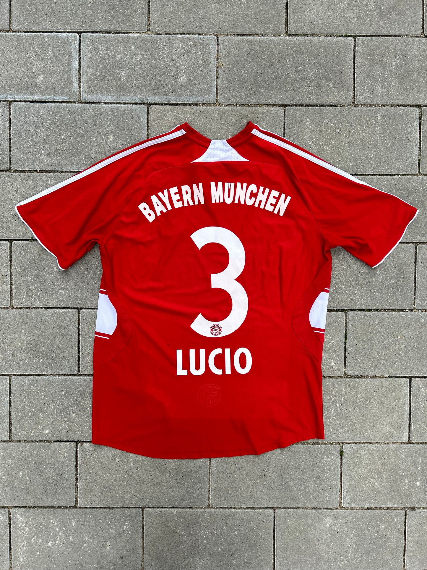 Bayern München 2007/08 Original Home Shirt Lucio #3 Size M