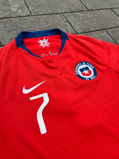 Chile 2018/19 Original Home Shirt Alexis Sánchez #7 Size S