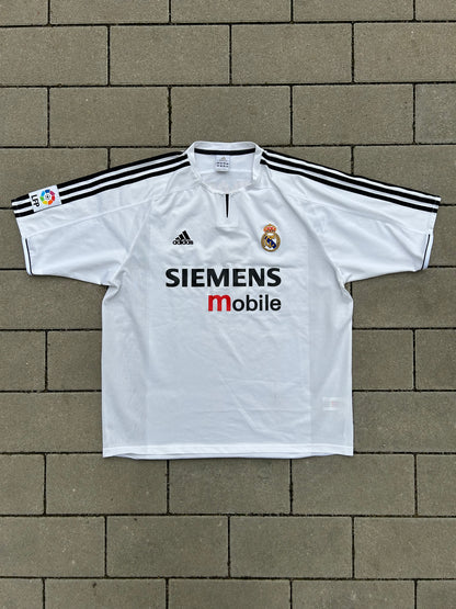 Real Madrid 2003/04 Authentic Home Shirt Zidane #5 Size XL