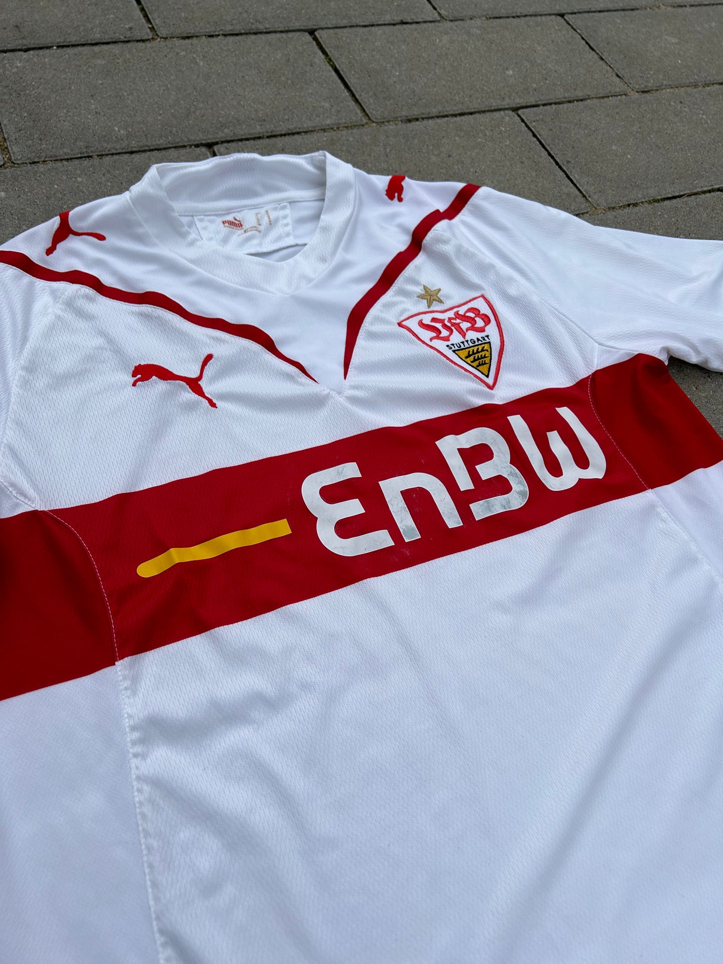 VfB Stuttgart 2009/10 Original Home Shirt L/S Size M