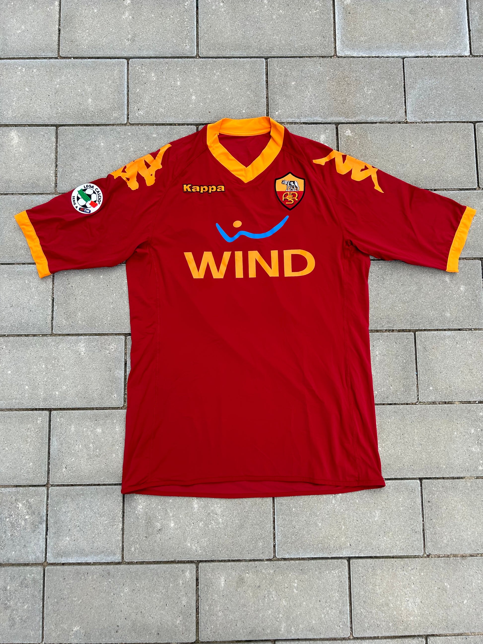 AS Roma 2009/10 Authentic Home Shirt Totti #10 Size L 1